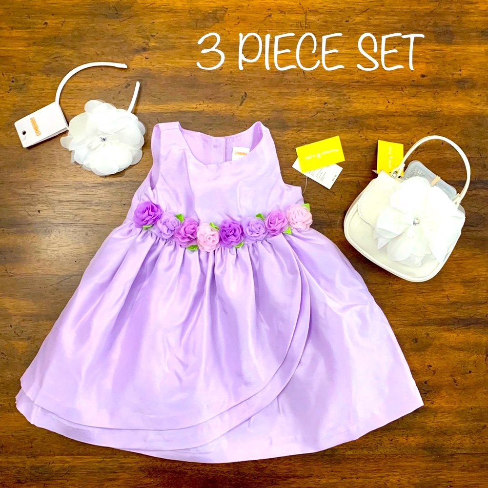 Last Set! Sale! Gymboree 3 pc Set Dress, Purse & Headband NWT